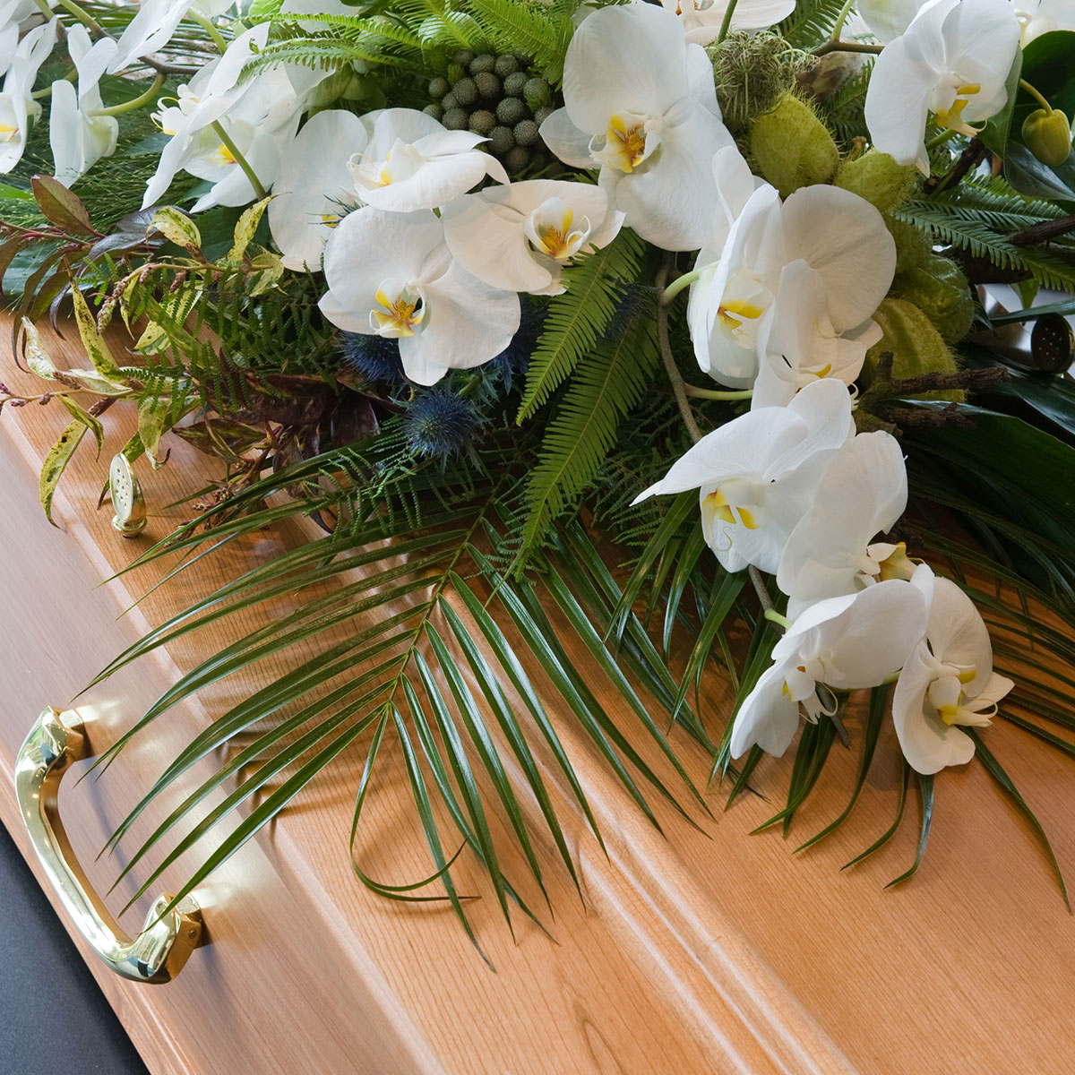 Bouquets, compositions en fleurs naturelles pour funérailles, Rivesaltes